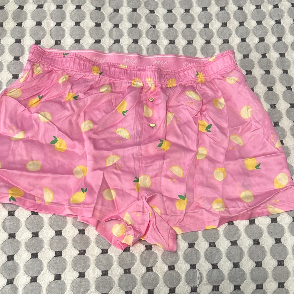 Victoria's Secret Pink Lemon Print Shorts